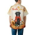 thumbnail image 5 of Happy Thanksgiving Labrador Retriever with Turkey Pumpkins Autumn Vibes Hawaiian Shirt Breathable Summer Unisex Merch Lab Dog Lover Gifts - 12018, 5 of 6