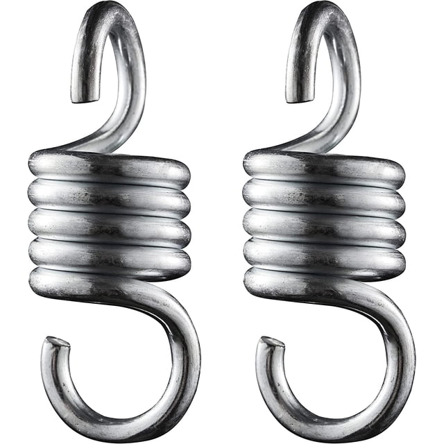 Capacidad de 500 kg, 4,25 pulgadas, silla de hamaca con resorte resistente, resortes para columpio de porche, gancho para colgar, resorte de extensión para hamaca, saco de boxeo, silla colgante, gimnasio, columpio para patio Rojo Verde