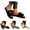 Black, variant on Dakaela Women's Fuzzy House Slippers Open Toe Cute Slip on Slides Memory Foam Plush Indoor Outdoor Shoes Gifts Black 6.5