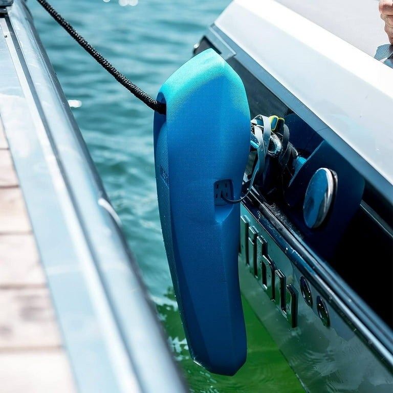 HetayC Boat Gear Sentry Boat Dock Fender Bumper (Blue Lagoon, 2 Piece)