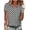 Gray, variant on Lmnyox Womens Short Sleeve Golf Shirt Fashion Print Half Zip Collared Shirts Trendy Loose Summer Blouses Outfits