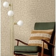 thumbnail image 5 of Cream Brushed Block Print Non Woven Non-Pasted Textured Wallpaper 57 Sq. Ft., 5 of 8