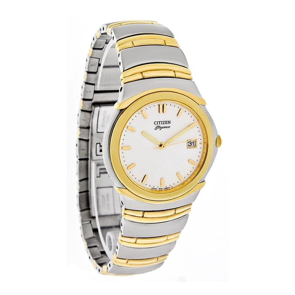 Citizen Classic Men's White Dial Two-Tone Quartz Watch 2510-H21483