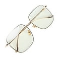 thumbnail image 3 of Gafas bloqueadoras de luz azul Gafas con marco de metal dorado Gafas de lectura antifatiga ocular, 3 of 8