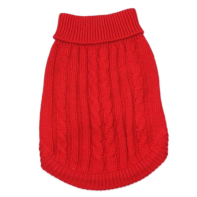 Jersey de punto Minnieouse para Perro y Gato Suéter de invierno Color Rojo Tamaño S