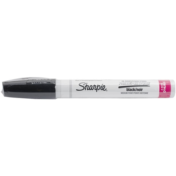 Marcadores de Pintura a Base de Aceite Sharpie, Paquete de 12, Negro, Punta Mediana