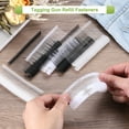 thumbnail image 3 of Uxcell 5000 Pcs J Hook Fasteners 1 1/2 Inch White Tagging Gun Refill Fasteners Plastic for Clothing Hanging, 3 of 5