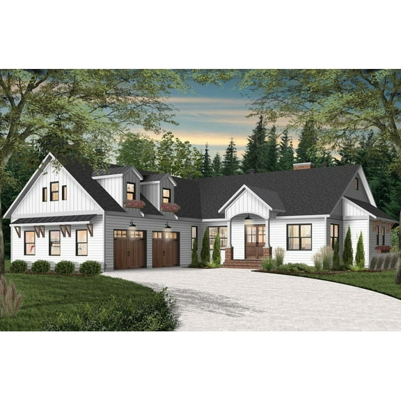 728-3233: Craftsman Southern 3 Bed, 3 Bath Luxury Home Plan, 3249 Sq Ft: Full Blueprints with License to Build by Home Plan Marketplace - Lesuto