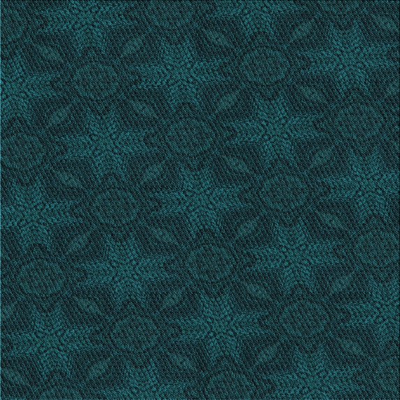 Ahgly Company Indoor Square Patterned Teal Green Area Rugs, 6' Square
