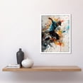 thumbnail image 2 of Parkour Jump Urban Sport Paint Splat Action Shot Art Print Framed Poster Wall Decor 12x16 inch, 2 of 5