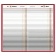 Ataglance SD37713 Standard Diary Recycled Daily Journal, Red, 7 11/16" x 12 1/8"