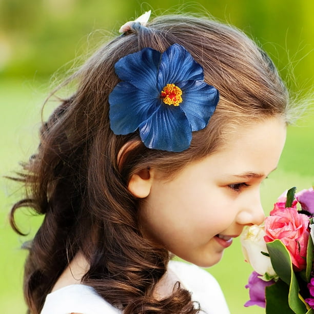 Salud y Belleza, Herramientas de Belleza, Herramientas de Belleza, Herramientas de Belleza, Flor Fusang Simulada, Tocado de Flores Hawaianas, Accesorios, Pinza para el Cabello, Pinza para el Cabello