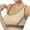 Beige, variant on Yoga Bras for Women CALAFEBILA High Impact Padded Seamless Underwire Racerback Stappy Built In Bra Tops for Women,White