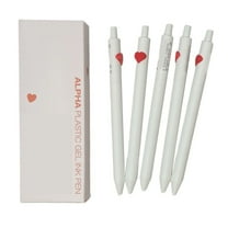 Heart Design Gel Pen (Creative Ballpoint, Simple Writer), Heart-Shaped Pen Inspires Love Notes, Love Creative Gel Pen Simple Black Pen Small Fresh, By Meiiso