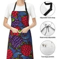 thumbnail image 6 of Lsque Wild Berries Waterproof Apron Chef Aprons for Men Heavy Duty Chemical Work Apron Extra Long Grilling Aprons with Adjustable Bib Apron, 6 of 9