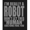 thumbnail image 4 of Halloween Human Robot Costume Mens Long Sleeve T Shirt, 4 of 5