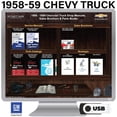 thumbnail image 2 of Detroit Iron OEM 1958-1959 Chevrolet Truck Shop Manuals, Sales Brochure & Parts Books Kit on USB, 2 of 3