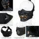 thumbnail image 4 of Medias máscaras de Airsoft, monstruo demonio malvado Kabuki Samurai Hannya Oni medias máscaras protectoras baile de máscaras, fiesta, Halloween, juego de guerra Cs Sincero Electrónica, 4 of 5