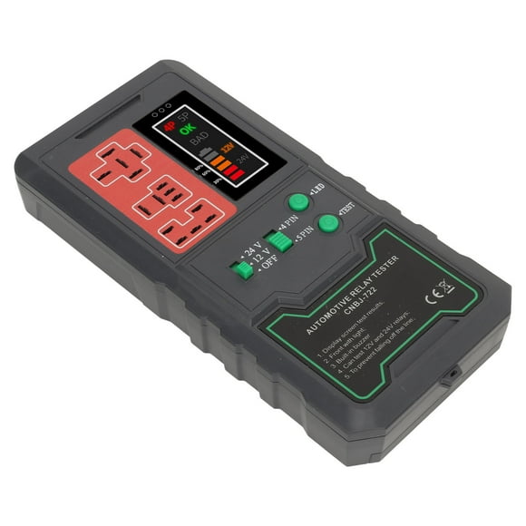 Relay Detector, Electrical Relay Tester US Plug 100V To 240V Long Lasting 24V for Car Maintenance