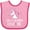 Pink and Fuchsia, variant on Inktastic Gigi and Grandpa Love Me Unicorn Grandchild Girls Baby Bib