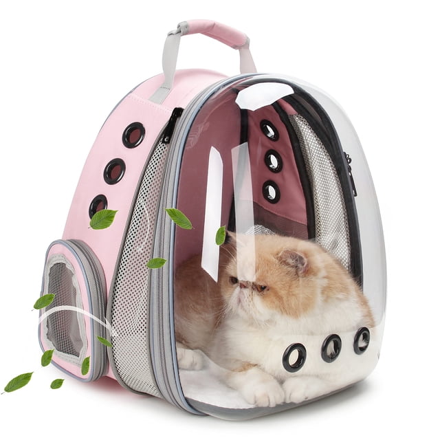 Mochila para gatos LOLLIMEOW Bubble expandible para mascotas