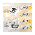 thumbnail image 3 of Cheese Grater 430 Stainless Steel Vegetable Shredder Cutter Grinder, 3 of 6