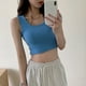 thumbnail image 5 of Camiseta sin mangas de ejercicio ajustada para mujer, Camiseta deportiva sin mangas para mujer Camiseta deportiva sin mangas para mujer Camiseta sin mangas de entrenamiento acanalada para mujer Elaborada por expertos, 5 of 8