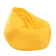 thumbnail image 1 of Sil de bolsa de frijoles de almacenamiento impermeable para y adultos Funda de bolsa de frijoles Almacenamiento de animales de peluche o espum Amarillo perfecl Beanbag Sofa Cover, 1 of 8