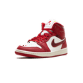 thumbnail image 4 of Jordan WOMENS Air Jordan 1 Mid Womens "Red Cracked Leather" HJ9337 106 HJ9337 106 from Stadium Goods, 4 of 8