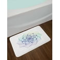 thumbnail image 2 of Mandala Bath Mat, Geometry Alchemy with Edged Flower Mandala Gradient Shape, Plush Bathroom Decor Mat with Non Slip Backing, 29.5" X 17.5", Multicolor, by Ambesonne, 2 of 2