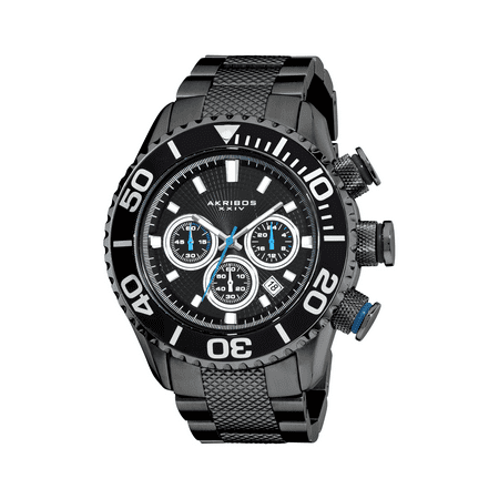 Men's Large Diver's Chrono Watch - Black
