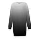 thumbnail image 5 of Vestido informal de manga larga para mujer: vestido liso de otoño/invierno con cuello redondo y estampado navideño opcional., 5 of 5