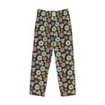 thumbnail image 4 of Xecao Daisies Flowers Men's Straight Lounge Pajama Pants: The Ultimate in Comfortable Sleepwear, 4 of 9