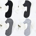 thumbnail image 4 of Women Yoga Pilates Short Ankle Cotton Socks Anti Slip Open Top Backless Breathable Sports Socks, 4 of 9