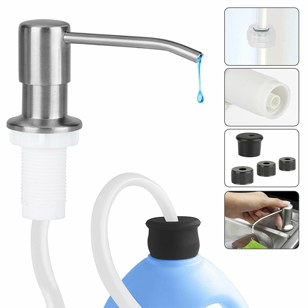 DIY Soap Dispenser Pump & 47" Extension Tube Kit For Kitchen Bath Sink Dish 
