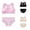 Mixed Color 3pcs-F, variant on LYMAYTER Girls Soft Cotton Seamless Training Bra and Underwear Set Teen Girls Comfort Daily Wear