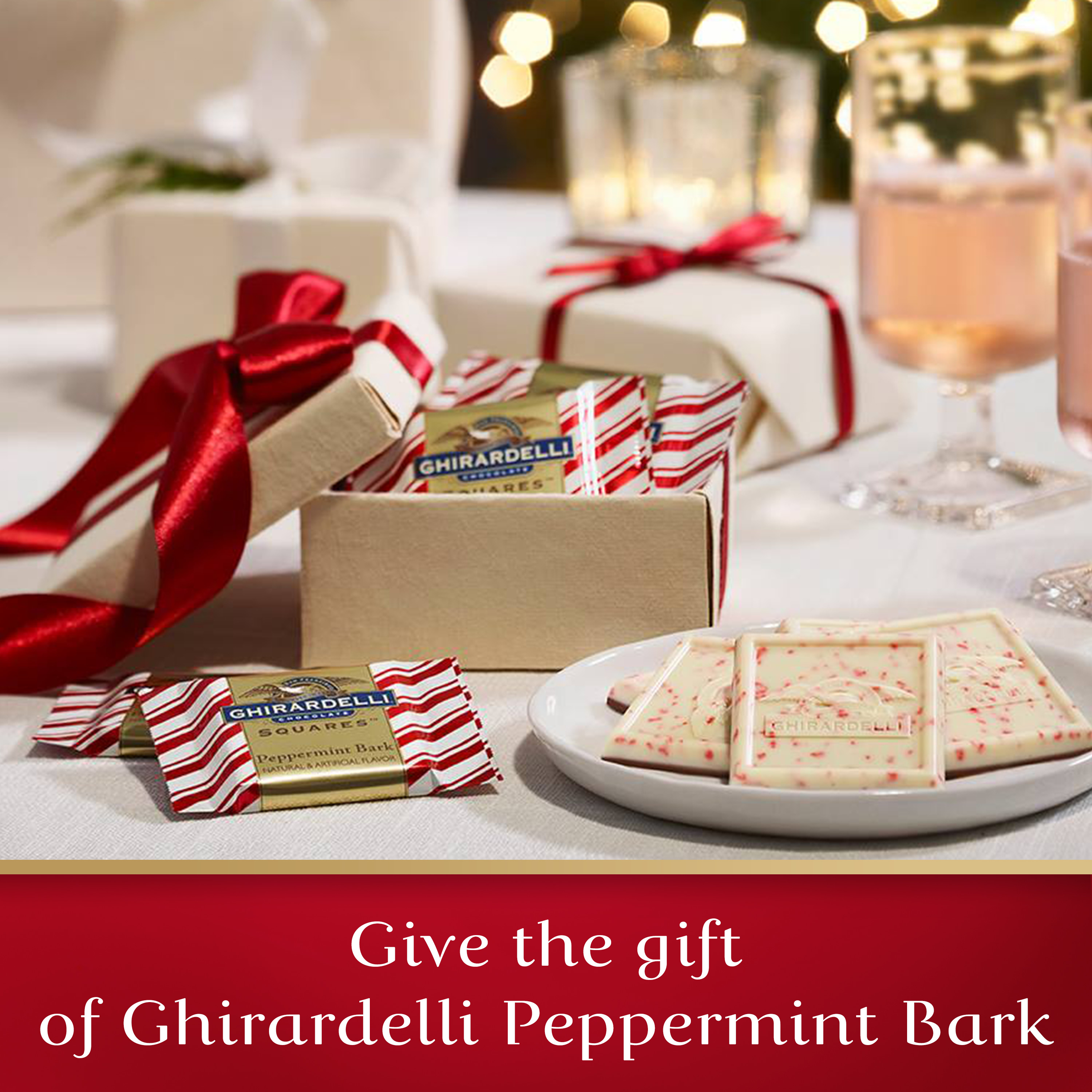 GHIRARDELLI Peppermint Bark Chocolate Squares, 7.9 oz Bag - image 5 of 10