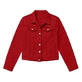 thumbnail image 5 of Xaqiouau Denim Jacket Women Cropped Jean Jacket Women Casual Button Down Long Sleeve Denim Jacket with Pockets Lightweight Jean Coat, 5 of 5