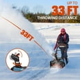 thumbnail image 5 of SENIX 40V 21 Inch Brushless Snow Thrower Cordless Snow Blower,Includes10000mAh Batteries & LED Lights,5-Year Warranty,33ft Throw, 680Lbs/Min, 5 of 15