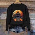 thumbnail image 5 of Plus Size Halloween Sweatshirts for Womens Cute Ghost Graphic Tops | Fall Long Sleeve Shirt, Casual Holiday Clothes, 5 of 6
