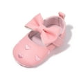 thumbnail image 6 of HsdsBebe Baby Girls Shoes Infant Mary Jane Bowknot Dress Shoe for Newborn 0-18M, 6 of 6