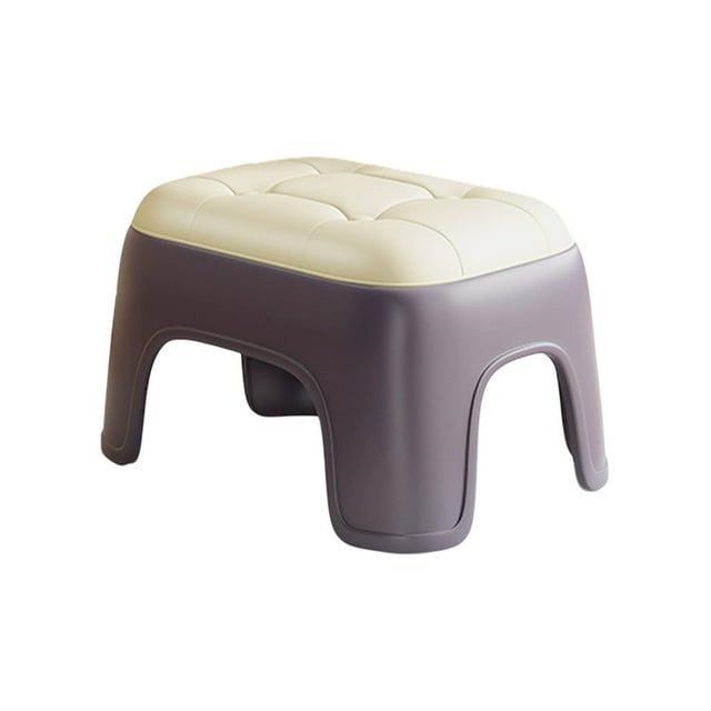Ohufall Home Plastic Small Stool Living Room Bathroom Stool Thickened Small Short Stool Stacking Small Stools Plastic Stool Step Stool