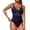 Navy, variant on Cross Back,Bathing Suit for Women,Tie Side,Ruched Monokinis,Tummy Control Swimsuits for Women,Push Up Swimwear,Hollow Monokini Swimwear Black L