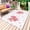 White, variant on Pink Valentines Outdoor Rug 4x6 Ft - Reversible Patio Rug Outdoor Camping Rugs, Spring Leaves Botanical Floral Washable Indoor Outdoor Area Rugs, Non-Slip Outdoor Carpet Runner for Deck/Porch