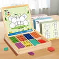 thumbnail image 6 of Magnetic Building Blocks 3D Geometric Shapes Puzzle Tangram Toy Spatial Thinking Training Educational Toy(Multicolor), 6 of 6