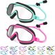 thumbnail image 1 of Kids-Swim-Goggles with Bungee Strap Wide View Anti Fog UV Swimming Mask Pool Goggle for 3-14 Toddlers Girls Boys, 1 of 4