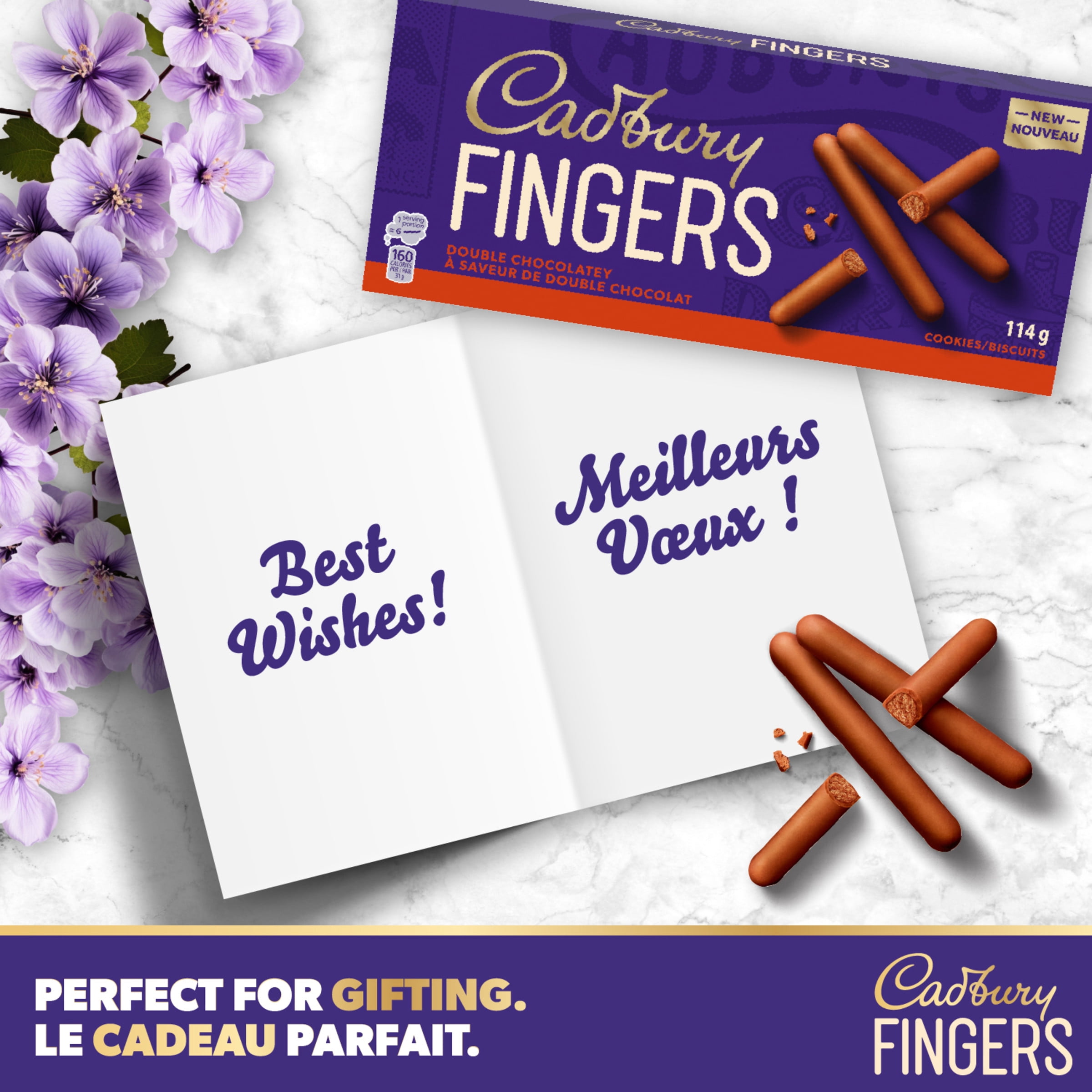 CADBURY FINGERS À SAVEUR DE DOUBLE CHOCOLAT 114 g