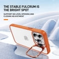thumbnail image 2 of for iPhone 15 Pro Case Clear Shockproof Anti-Scratch Cover Protect Camera Lens iPhone 15 Pro Phone Case with Ring Stand Slim Orange Rugged Heavy Duty Protection (Orange), 2 of 14