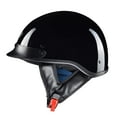 thumbnail image 5 of AHR RUN-C Motorcycle Half Face Helmet DOT Approved Bike Cruiser Chopper High Gloss Black S, 5 of 10