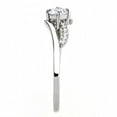 thumbnail image 4 of High polished (no plating) Stainless Steel Ring with AAA Grade CZ in Clear for Women Style DA144, 4 of 5